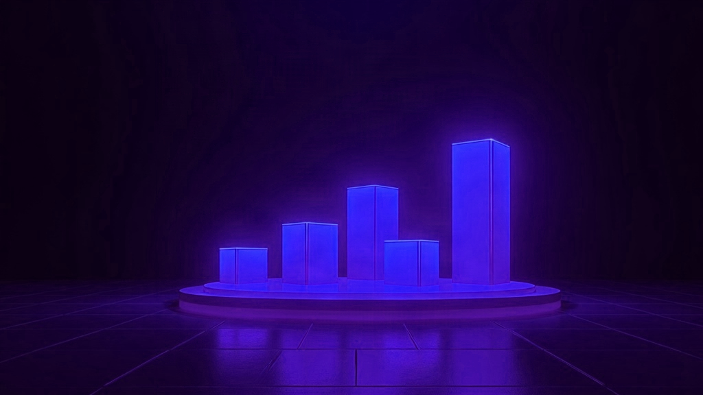 Ilustração abstrata de uma vitrine de marketplace com alguns produtos em destaque, representando anúncios patrocinados no Mercado Livre Ads